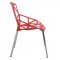 Dalton Set of 4 Indoor/Outdoor Chairs DC20R in Red by LeisureMod