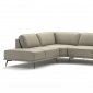 Manhattan Sectional Sofa in Off-White Leather by ESF