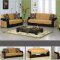 Mustard Fabric Living Room w/Sleeper Sofa