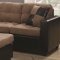 Mallory Sectional Sofa 505675 in Tan Fabric by Coaster