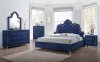 Caroline Bedroom in Navy Velvet by Meridian w/Options