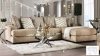 Avery Sectional Sofa SM5145 in a Beige Chenille Fabric w/Options