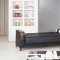 Almira Sofa Bed in Zen Black Leatherette by Casamode w/Options