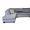 Barton Sectional Sofa K39400 in Blue Grey Fabric by Klaussner