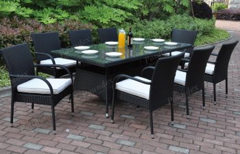 224 Outdoor Patio 9Pc Table Set by Poundex w/Options [PXOUT-224]