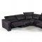 Thelma Motion Sectional Sofa in Black Full Leather by VIG