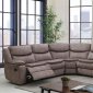 Gatria Motion Sectional Sofa CM6982GY in Gray Leatherette