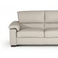 Spock Sofa Bed in Light Grey Full Leather by VIG