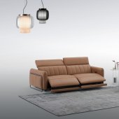 President Power Motion Sofa in Cognac Leather by J&M w/Options