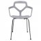 Carney Set of 4 Dining Chairs CC21LGR in Light Gray - LeisureMod