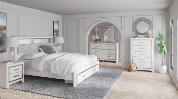 Altyra Bedroom 5Pc Set B2640 in White by Ashley w/Storage Bed [SFABS-B2640-Altyra Storage]