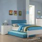 F9322 Kids Bedroom Set 4Pc in White & Blue by Boss w/Options