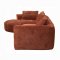 Aceso Sectional Sofa LV03240 in Brown Chenille Fabric by Acme