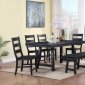 Newport Dining Set 5Pc 108141 in Black by Coaster w/Options