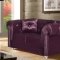 Chesterfield Sofa in Prune Micro Velvet by Rain w/Options