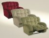 Bordeaux, Putty or Buff Fabric Softie Modern Cuddler Recliner