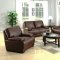 Sammy Sofa & Loveseat in Brown Bonded Leather w/Optional Chair