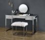 Myles Vanity Desk AC00840 in Antique White & Chrome by Acme