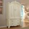 Novara Bedroom in Pearl White w/Optional Case Goods