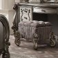 Versailles Stool 26848 in Antique Platinum by Acme