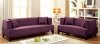 Sofia CM6761PR Sofa in Purple Fabric w/Options