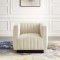 Conjure Accent Chair in Beige Velvet by Modway