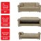 Regina Home Sofa Bed Convertible in Beige Fabric by Mobista