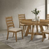 Danvers Dining Set 5Pc 109150 in Brown Oak by Coaster