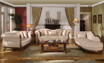 Marcia Traditional Sofa in Fabric w/Optional Items [ADS-Marcia]