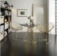 Rianne Dining Set 3Pc 71965-71969 in Golden Color by Acme