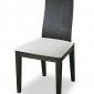 Two Pairs of Modern Dining Chairs With Microfiber Upholstery