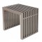 Eldert Gridiron Bench EB59SSB in Brushed Steel by LeisureMod