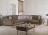 Cyristal Sectional Sofa Convertible in Fabric by Empire