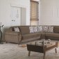 Cyristal Sectional Sofa Convertible in Fabric by Empire