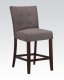 Baldwin Counter Height Chair Set of 2 in Gray Microfiber by Acme