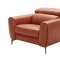 Cooper Sofa in Pumpkin Leather by J&M w/Options