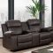 Pondera Motion Sofa CM6568 in Brown Breathable Leatherette