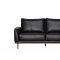 U858 Sofa & Loveseat in Black Leather Gel by Global w/Options