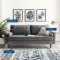 Valour Sofa in Gray Velvet Fabric by Modway w/Options