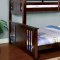 CM-BK604 Spring Creek III Twin/Queen Bunk Bed in Dark Walnut