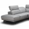 Davenport Sectional Sofa in Light Gray Leather by J&M