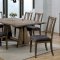 Benllech 7Pc Dining Set CM3309T in Light Oak w/Options