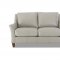 Joanna Sofa in Light Gray Leather by Klaussner w/Options