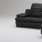 Espresso Full Leather Contemporary Sectional Sofa