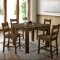 Kristen II 5Pc Counter Ht Dining Set CM3060PT in Rustic Oak