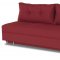 Flex Motion Sofa Bed in Red Fabric w/Storage by Casamode