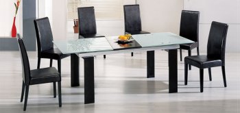 Modern Dinette Set With Frosted Glass Top [AEDS-101DT - B101CH]