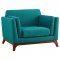 Chance Sofa in Teal Fabric by Modway w/Options