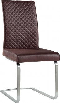 D6750DC Dining Chair Set of 4 in Brown PU by Global