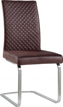 D6750DC Dining Chair Set of 4 in Brown PU by Global [GFDC-D6750DC]